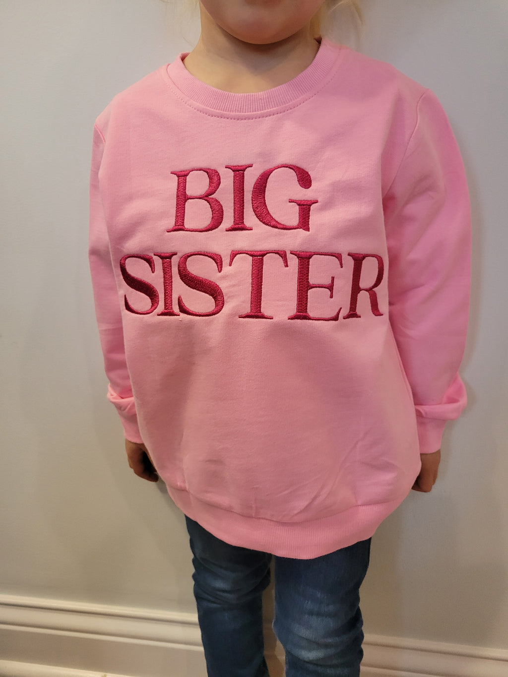 Toddler Big Sister crew neck - Customizable text